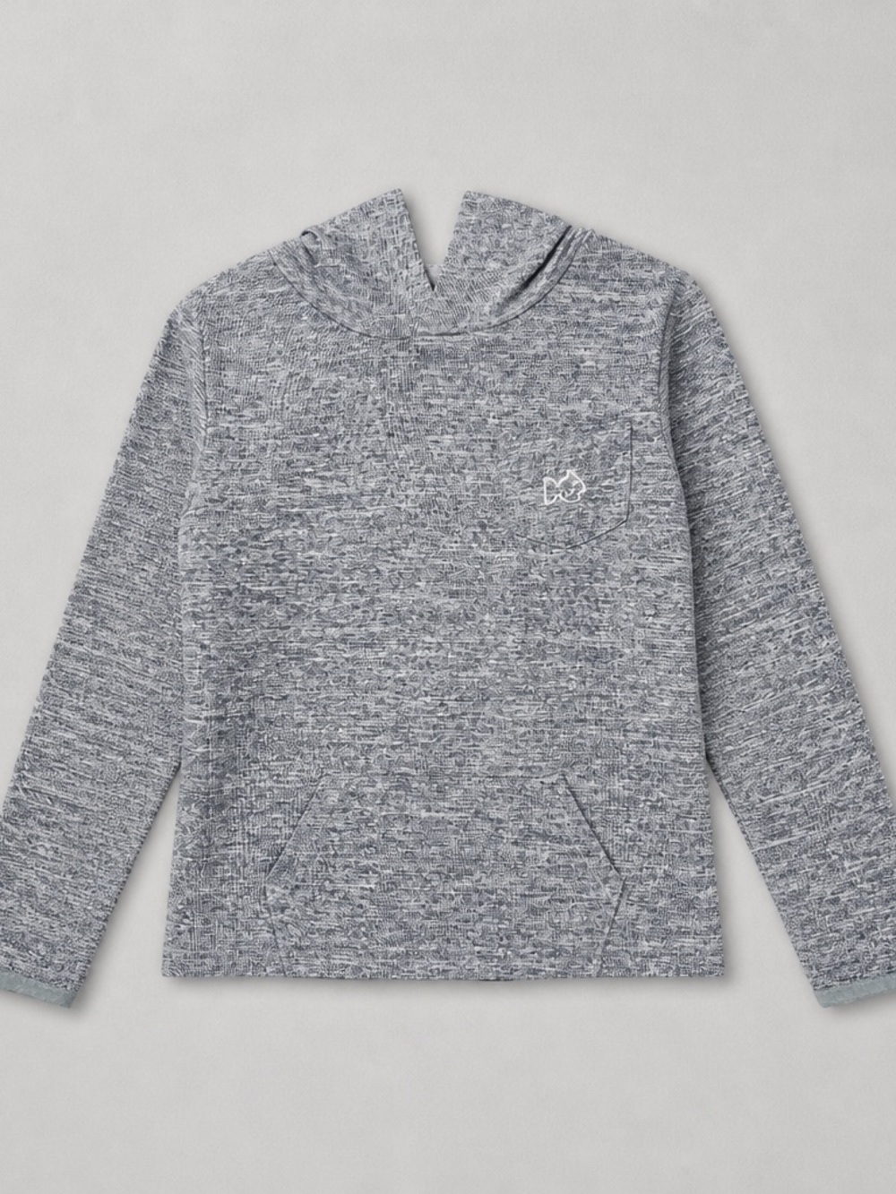 Prodoh heathered blue hooded fish graphic dry fit shirt size 4T